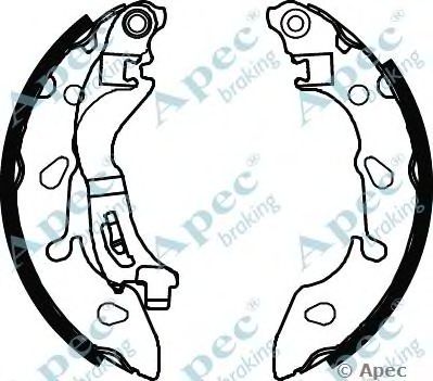 APEC BRAKING shu807 -  Комплект тормозных колодок